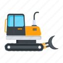 excavator, bulldozer, bulldozer vehicle, transport, construction vehicle