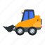 wheel loader, front loader, wheel bulldozer, construction vehicle, construction transport 