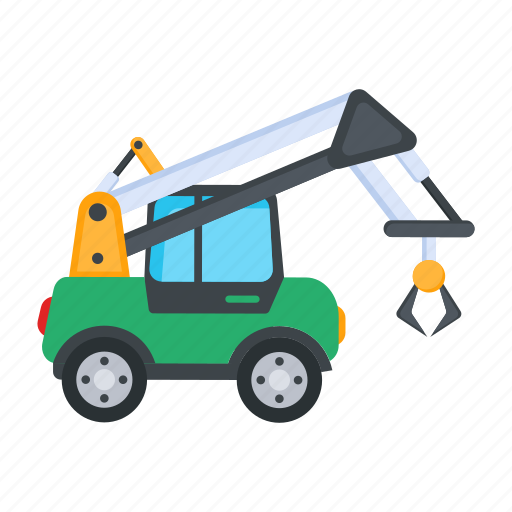 Forestry vehicle, crane vehicle, forestry transport, vehicle, transport icon - Download on Iconfinder