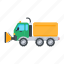 plow truck, snow plow, vehicle, truck, transport 