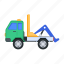 evacuation truck, pickup truck, truck, vehicle, transport 