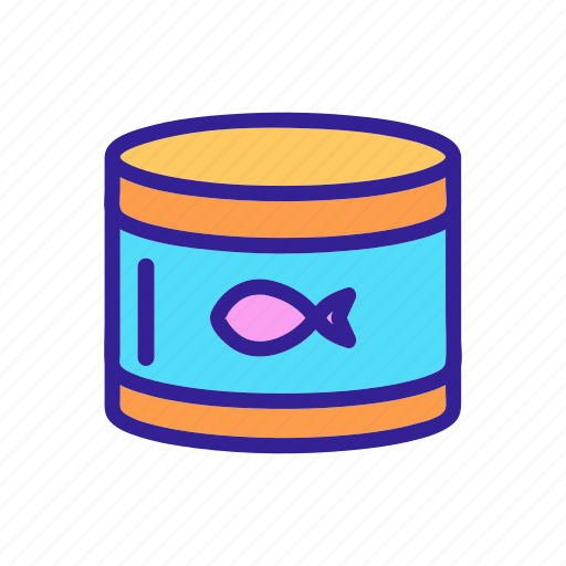 Anchovy, badge, can, food, packaging, sea, tuna icon - Download on Iconfinder