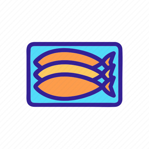 Contour, drawing, fillet, fish, salmon, tuna icon - Download on Iconfinder