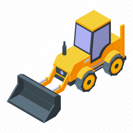 Excavator, tunnel, isometric icon - Download on Iconfinder