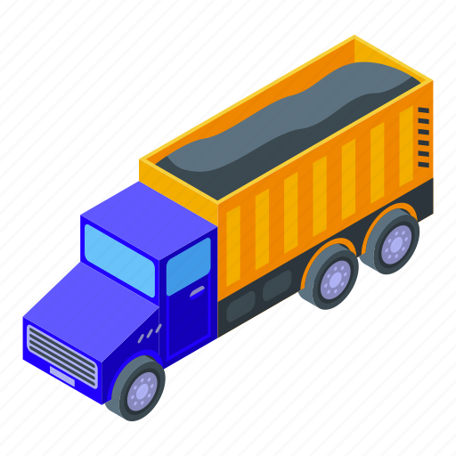 Truck, tunnel, isometric icon - Download on Iconfinder