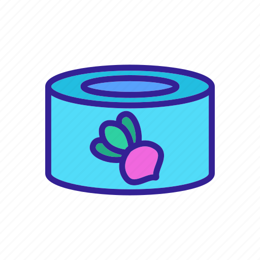 Boiled, cut, desk, fried, knife, tin, turnip icon - Download on Iconfinder