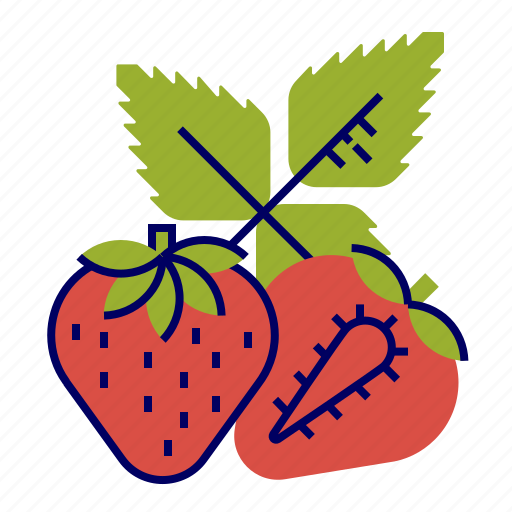 Food, fruit, fruit icons, red, strawberry icon - Download on Iconfinder