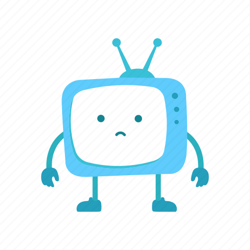 Tv, character, television, mascot, support, repair, failure icon - Download on Iconfinder