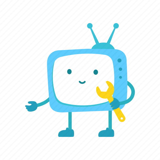 Tv, character, television, support, repair, service, failure icon - Download on Iconfinder