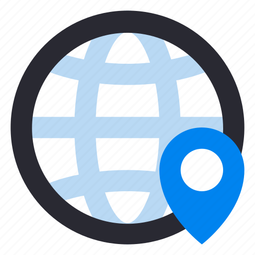 Contactless delivery, untact, shipping, globe, worldwide, location, address icon - Download on Iconfinder