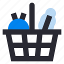 contactless delivery, untact, shipping, groceries, cart, basket, shopping
