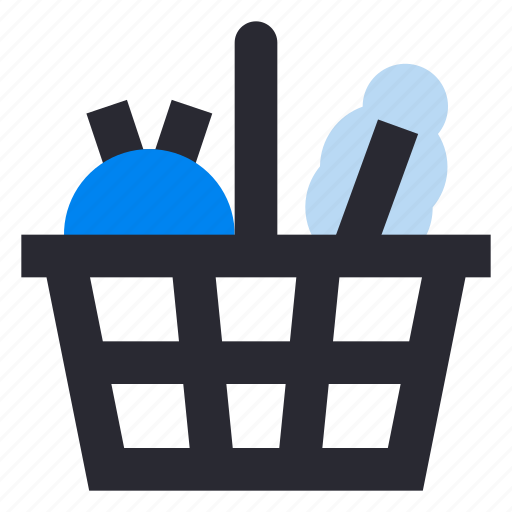 Contactless delivery, untact, shipping, groceries, cart, basket, shopping icon - Download on Iconfinder