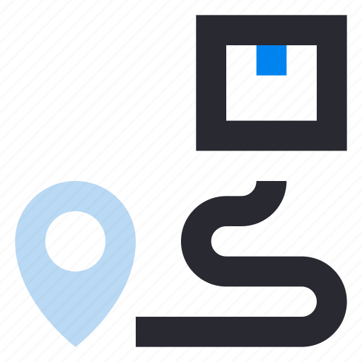 Contactless delivery, untact, shipping, tracking, location, address, package icon - Download on Iconfinder