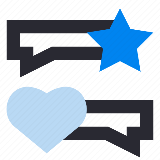 Customer review, feedback, comment, star, love, chat, message icon - Download on Iconfinder