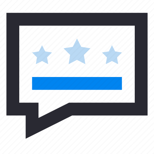 Customer review, feedback, rating, star, comment, chat, bubble icon - Download on Iconfinder