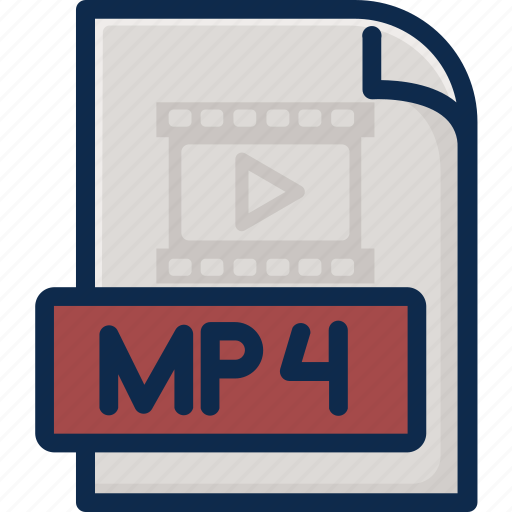 Film, movie, mp4, play, type, vdo, video icon - Download on Iconfinder