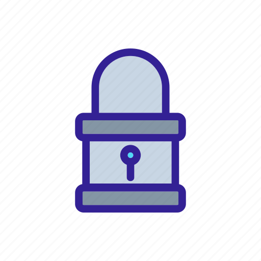Contour, door, key, lock, locks, safety icon - Download on Iconfinder