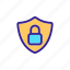 concept, contour, data, locks, protection, security 