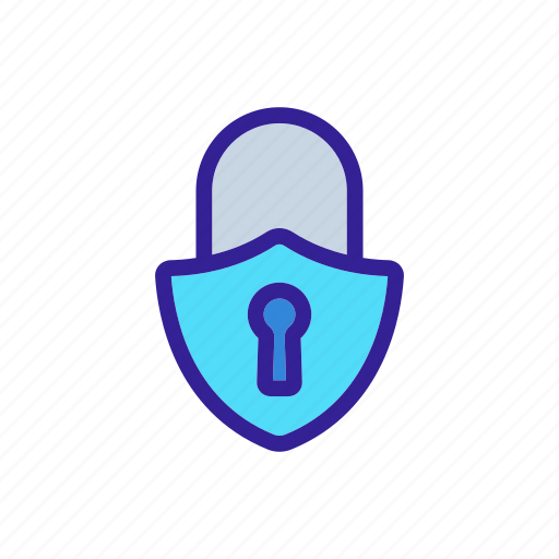 Contour, key, lock, locks, padlock, security, web icon - Download on Iconfinder