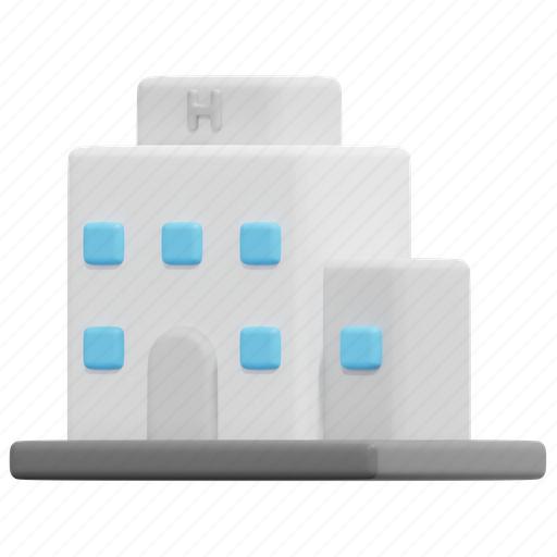 Hotel, building, architecture, hostel, vacations, accommodation, holidays 3D illustration - Download on Iconfinder