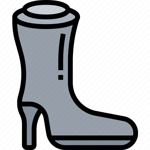 Boots, leather, heel, high, women icon - Download on Iconfinder