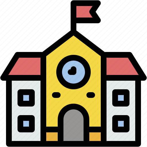 School, education, high, collage, buildings, university icon - Download on Iconfinder