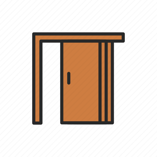 Door, entrance, exit, folding icon - Download on Iconfinder