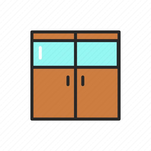Double, wood, doors, exit icon - Download on Iconfinder