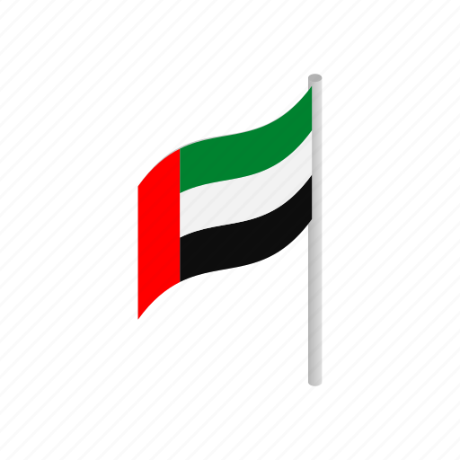 Arab, country, emirates, flag, isometric, national, united icon - Download on Iconfinder