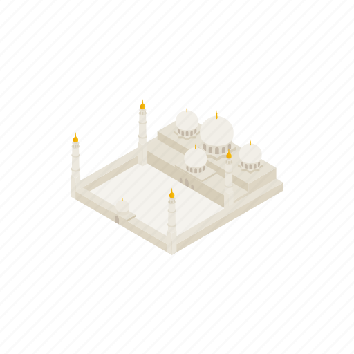 Arab, east, grand, isometric, mosque, sheikh, zayed icon - Download on Iconfinder