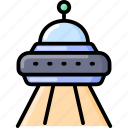 ufo, spaceship, flying saucer, light, lamp