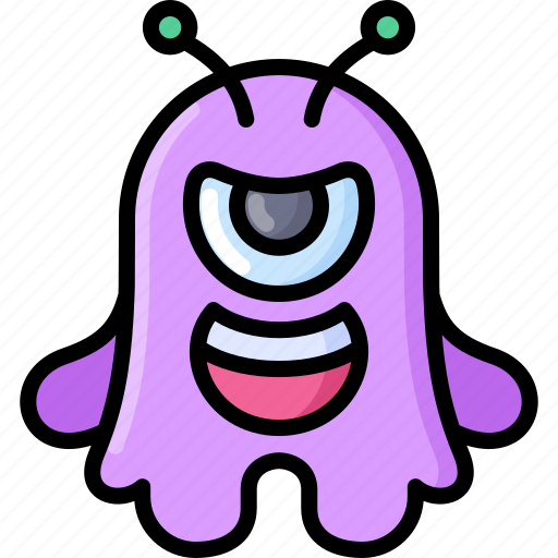 Monster, alien, halloween, creature, scary icon - Download on Iconfinder