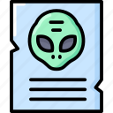 ufo, file, document, paper, page