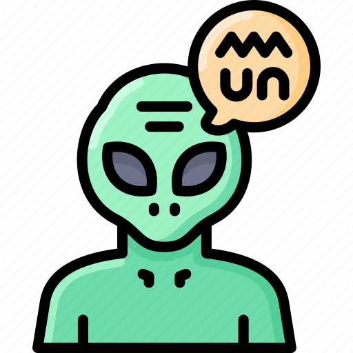 Ufo, alientalk, talking, speech, chat icon - Download on Iconfinder