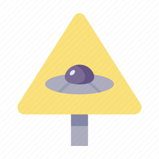 Sign, ufo, warning, signaling icon - Download on Iconfinder