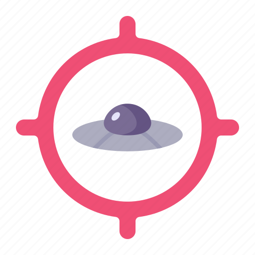 Ufo, target, science, fiction, alien icon - Download on Iconfinder