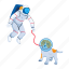 astronaut, cosmonaut, space scientist, space explorer, space traveller 