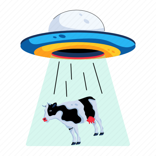 Cow abduction, alien abduction, ufo abduction, abduction, space abduction icon - Download on Iconfinder