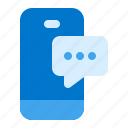 chat, bubble, message, mobile
