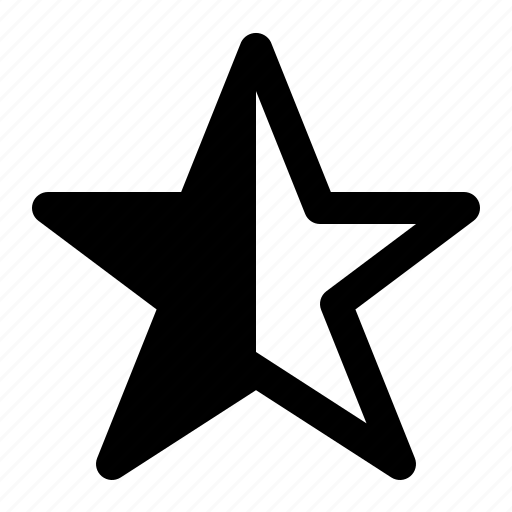Star, half, rating icon - Download on Iconfinder