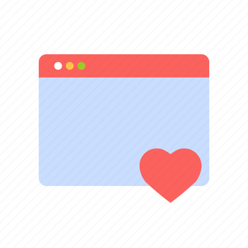 Browser, favorite, heart, love, ui, web, website icon - Download on Iconfinder