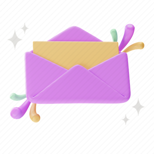 Inbox, ui, email, message, mail, mobile, business 3D illustration - Download on Iconfinder