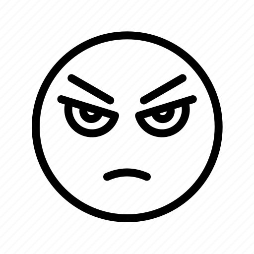 Angry, fave, emoticon, emoji, smile, expression icon - Download on ...