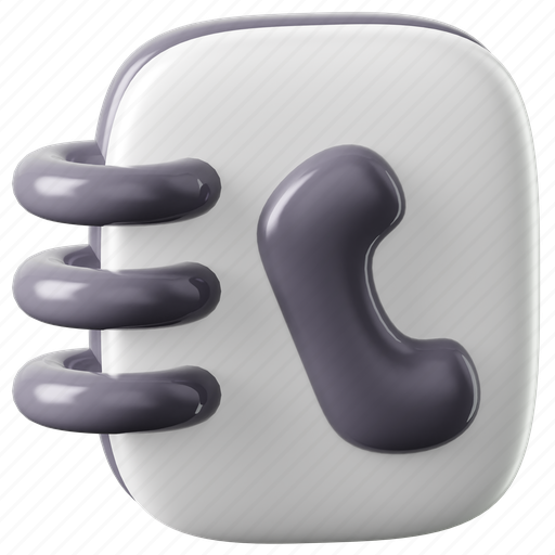 Phonebook, contacts, book, directory, address-book, phone, contact 3D illustration - Download on Iconfinder