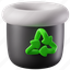 trash, bin, trash bin, dustbin, recycle-bin, garbage, recycle, garbage-can, delete 
