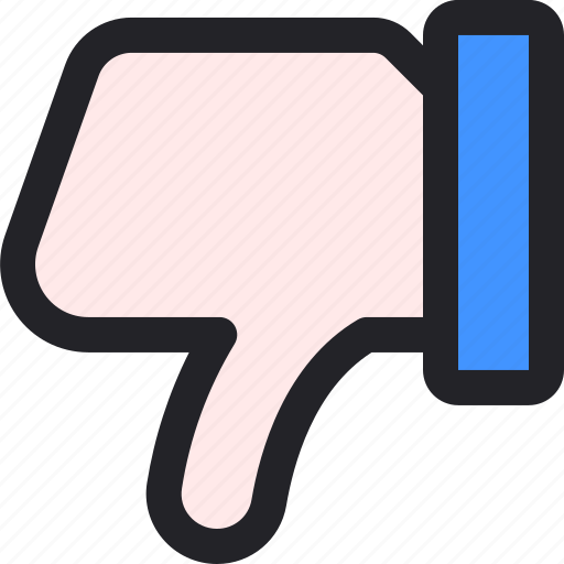 Dislike, finger, hand, thumb, down icon - Download on Iconfinder