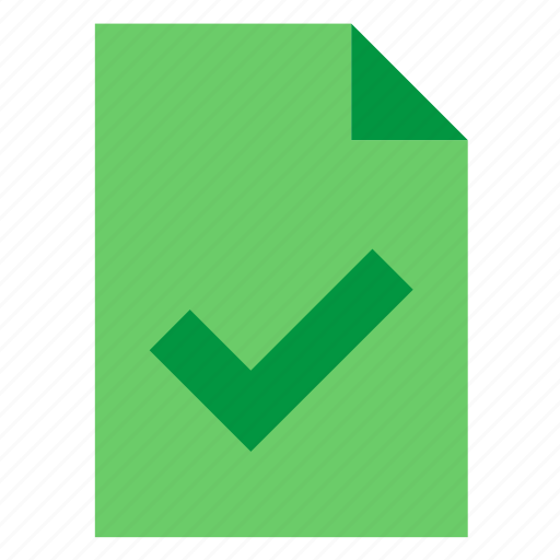 Accept, aprove, check, document, file, mark, save icon - Download on Iconfinder