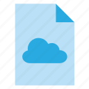 cloud, document, file