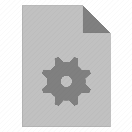Cog, cogwheel, document, file, gear, settings icon - Download on Iconfinder