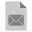 document, envelope, file, letter, message, stationery 